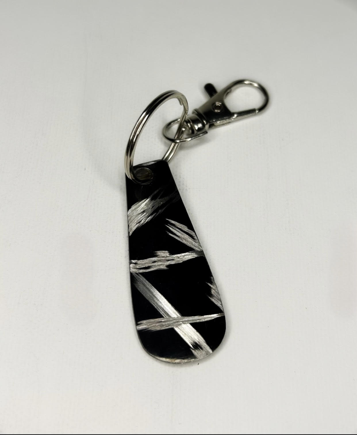 Noir Etched Keychain